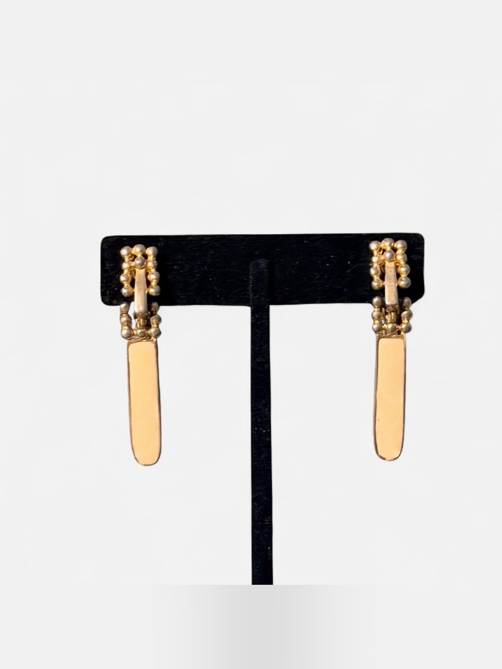 Vintage Gold-Tone Clip-On Earrings